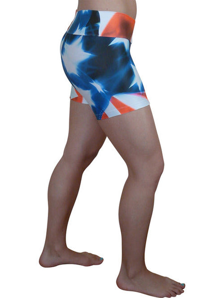 Red White and Blue Compression Shorts