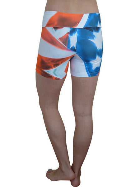 Red White and Blue Compression Shorts