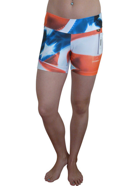 Red White and Blue Compression Shorts