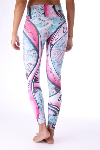 Artistic Awareness Pink Ribbon Legging