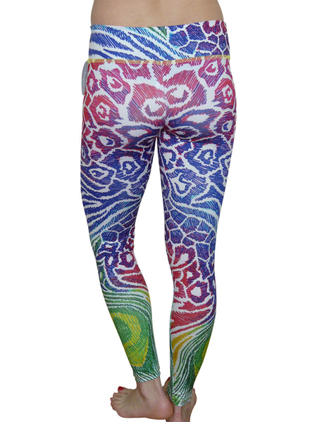 Colorblock Animal Print Leggings