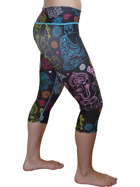 Paisley Ganesha Capri