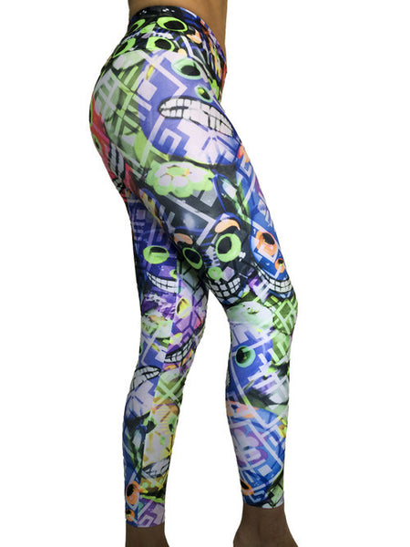 HAPPY SKULLS COMPRESSION PANTS