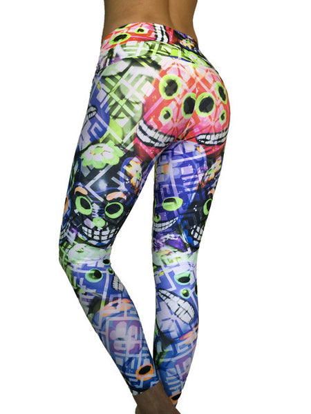 HAPPY SKULLS COMPRESSION PANTS