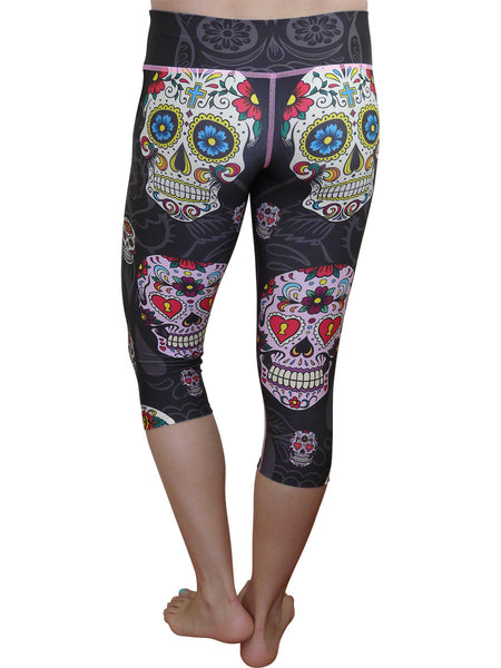 Sugar Skull Capri