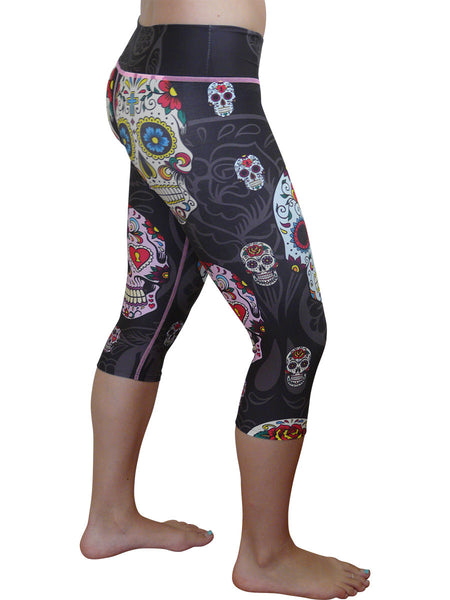 Sugar Skull Capri