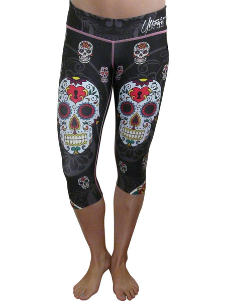 Sugar Skull Capri