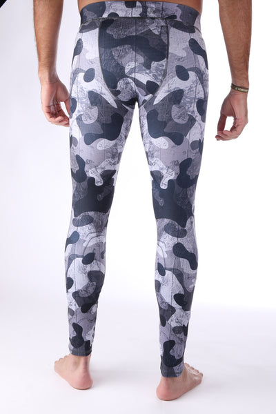 Grey Camo Mens Tights
