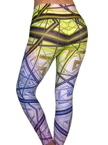 GEOMETRIC FADE COMPRESSION PANTS