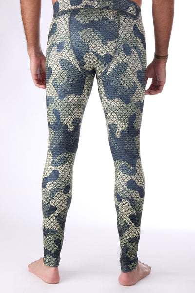 Green Camo Mens Tights