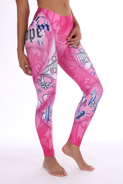 Hope Breast Cancer Legging