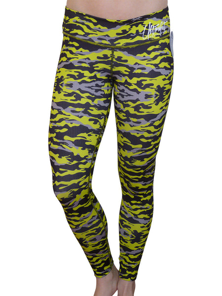 Lime Green Camo Leggings