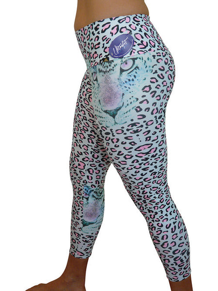 MINT CHEETAH COMPRESSION PANTS