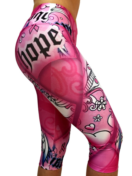 Hope Pink Ribbon Capri