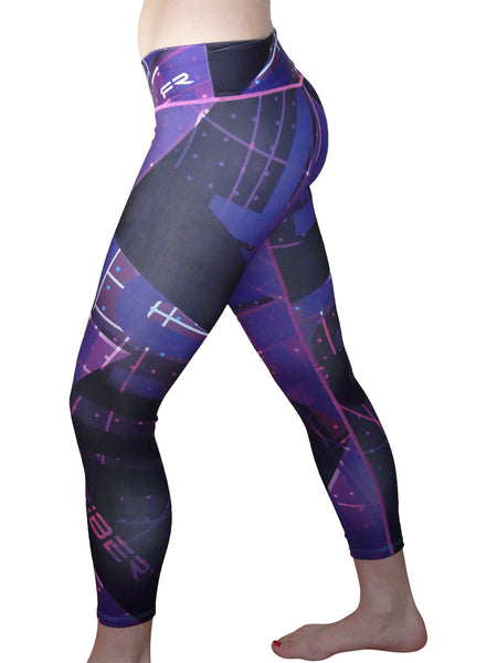 Purple Geometry Legging