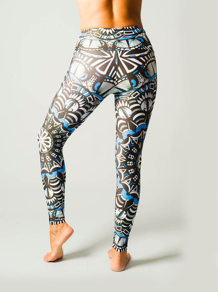 Tribal Blue Leggings