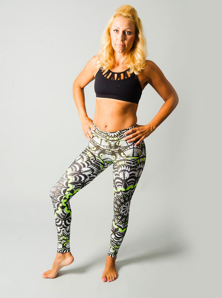 Tribal Green Leggings