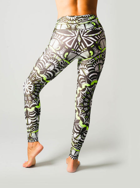 Tribal Green Leggings