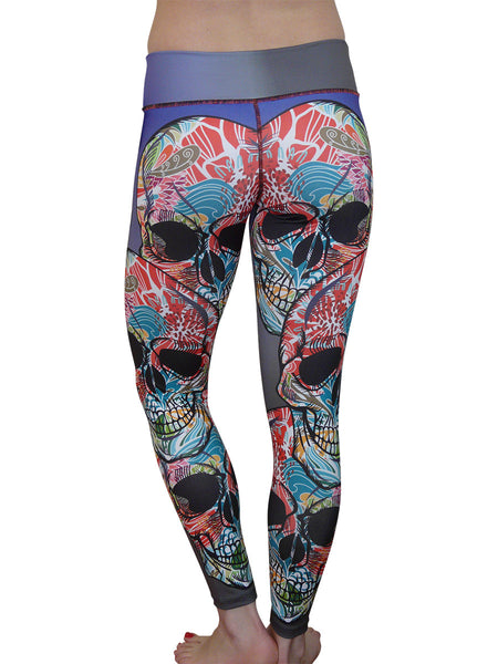 Tropical Skulls Legging