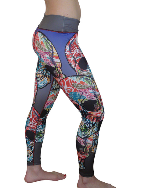 Tropical Skulls Legging